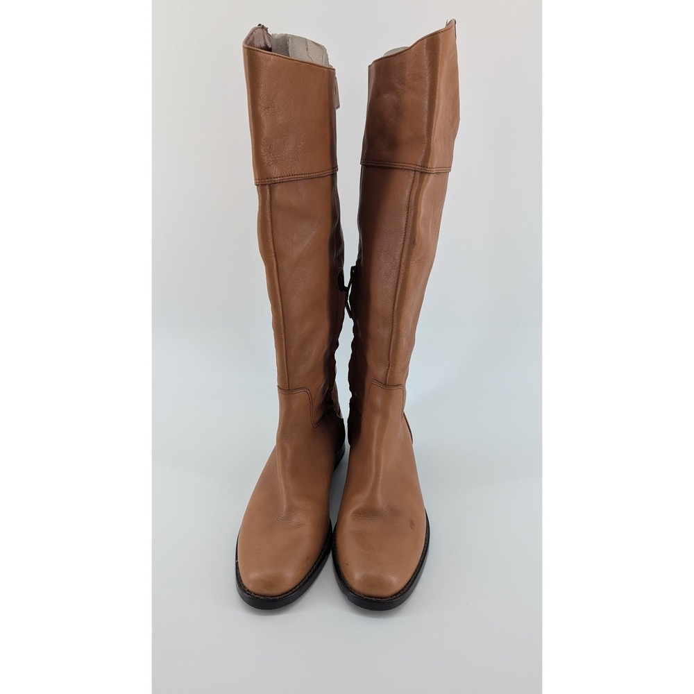 Lauren Ralph Lauren Jenessa Tan Leather Tall Riding Boots Women 6.5B